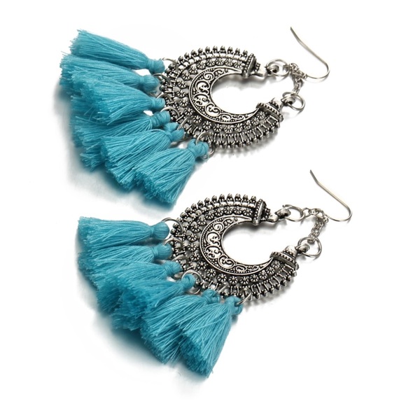 Statement Tassel Earrings - Picture 3 of 4